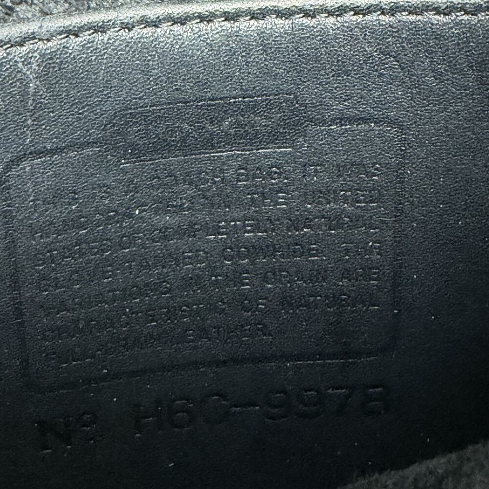 Coach Vintage Leather Crossbody Black Turnlock NYC 9378 Mini Purse Distressed - Picture 13 of 13